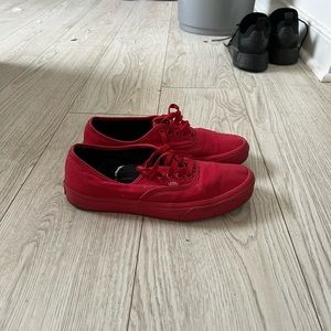 Mens red Vans